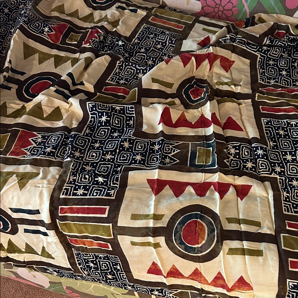 Tribal Print Swim Sarong - Multicolor